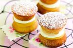 American Mini Victoria Sponge Cakes With Lemon Curd And Cream Recipe Dessert