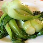 Chinese Chinese Pak Choi Vegetables with Garlic Appetizer