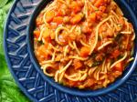 Italian Italian Spaghetti Soup With Garlic Dinner