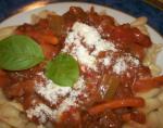 Italian Italian Tomato Sausage Ragu With Penne Dinner