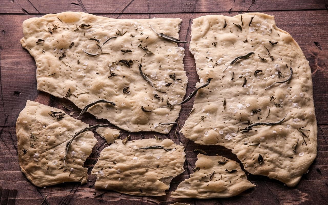 Italian Homemade Herb Crackers Recipe Appetizer