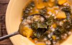Butternut Squash Kale and Farro Soup Recipe recipe
