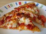 American Ham Cheese and Tomato Pizza Dinner