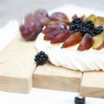 Canadian Pavlova with Prunes and Burrs Dessert