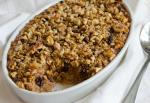 American Amishstyle Baked Oatmeal with Apples Raisins and Walnuts Breakfast