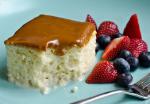 Tres Leches Cake with Dulce De Leche Glaze  Once Upon a Chef recipe