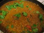 American Curry Lentils With Chicken Dinner