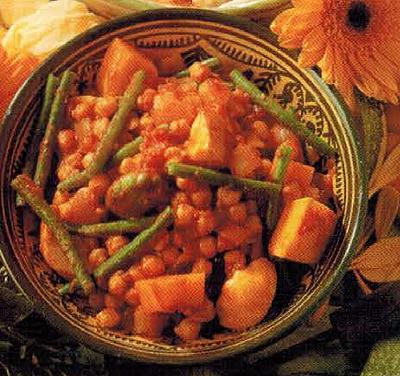 Singaporean Spicy Chickpea And Vegetable Casserole Dinner