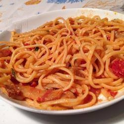 American Spaghetti to Traditional Amatriciana Appetizer