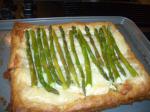 American Asparagus and Brie Open Pastry Dinner