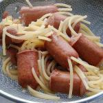 American Sausages with Worms Appetizer