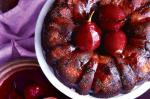 Canadian Marzipan Pear And Dark Chocolate Cake With Poached Pears Recipe Dessert