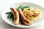 Canadian Pork Sausages With Cabbage And Gruyere Gratin Recipe Dinner
