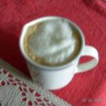 American Coffee with Milk Foamy Drink