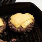 American Homemade Hamburgers with Cheese Appetizer