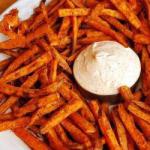 American Sweet Potatoes Fried with Cheese Dip Dessert