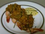 American Baked Stuffed Shrimp with Crabmeat Stuffing Dinner