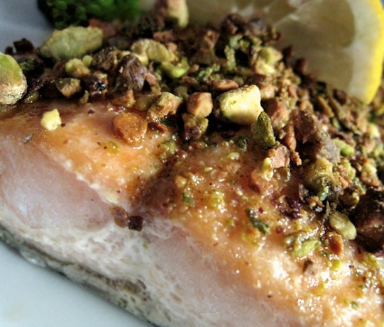 American Pistachio Crusted Salmon Dinner