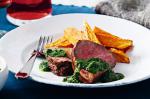 American Chimichurri Beef With Spicy Sweet Potato Chips Recipe Drink