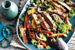 American Sticky Carrot And Zucchini Salad With Chargrilled Steak Recipe Drink