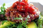 Canadian Bean Burgers With Avocado And Salsa Recipe Appetizer