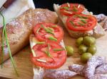 Canadian Fresh Tomato Sandwiches Saturday Lunch on Longmeadow Farm Appetizer