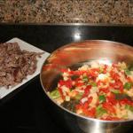 Shredded Flank Steak with Peppers ropa Vieja recipe