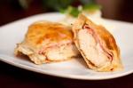 Swiss Chicken Ham and Swiss Cheese Baked in Puff Pastry Dinner