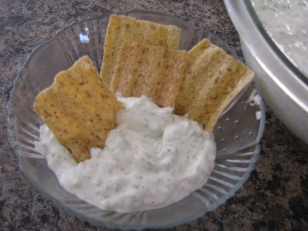 American Creamy Cucumber Dill Dip Appetizer