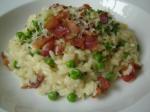 American Easy Risotto With Bacon  Peas Dinner