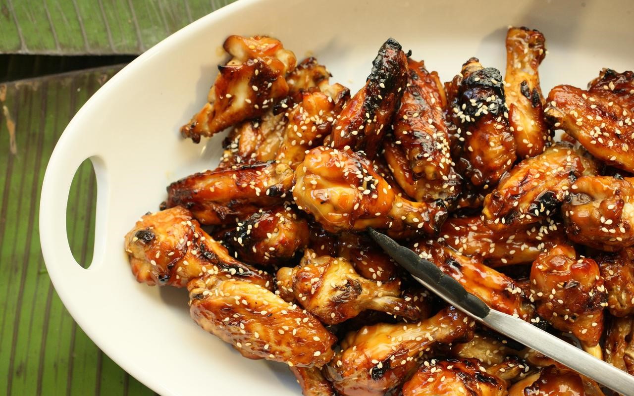 American Sweet Soyglazed Chicken Wings Recipe Appetizer