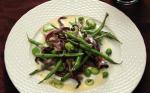 American Warm Spring Vegetable Salad with Favas Green Beans and Radicchio Recipe Appetizer