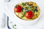 American Cheesy Spinach And Tomato Strata Recipe Appetizer