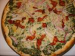 American Spinach Alfredo Pizza  Vegan Dinner