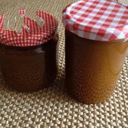 American Mirabell Jam with Vanilla Dessert