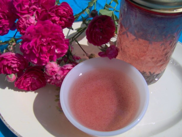 American Lavender or Rose Syrup Dessert