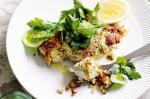 American Macadamiacrusted Fish With Herb Salad Recipe Dinner