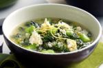 American Silverbeet Broad Bean And Rice Soup Recipe Appetizer