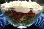 American Eight Layer Salad Appetizer