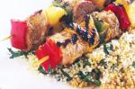 Ginger Pork Skewers With Couscous Recipe recipe