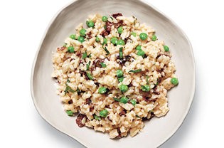 American Porcini Risotto With Peas Recipe Appetizer