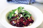 American Beetroot Risotto With Goats Cheese And Walnuts vegetarian Recipe Dinner