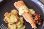 American Glazed Salmon With Lime Beurre Blanc And Tomato Ginger And Basil Salsa Recipe Dinner