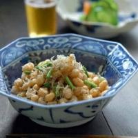 Japanese Daizu to Chiriman No Ageni - Ginger-fried Soybeans Appetizer