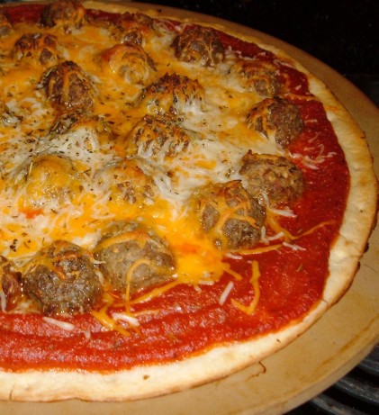 American Meatball Pizza Dinner