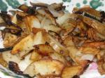 American Home Cooked Potatoes and Onions Appetizer