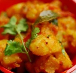 Indian Potato Mint Subzi Dinner