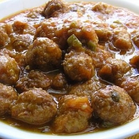 Arabic Cabbage Kofta Curry Appetizer