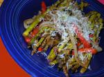 American Parmesanasparagus and Bell Pepper Appetizer