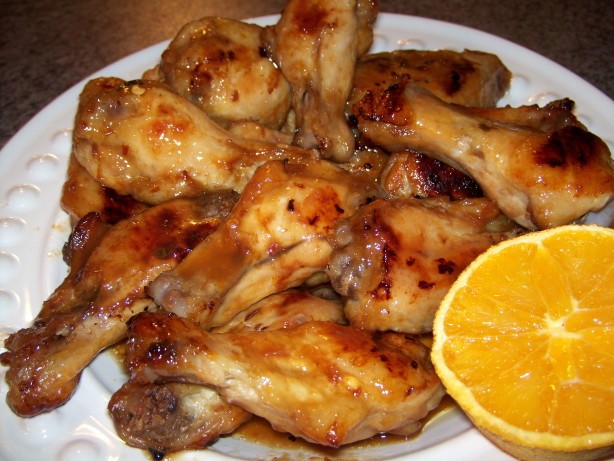 American Sweet and Hot Orange Wings Dinner